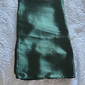 Deep Emerald Satin Square Scarf 35 X 35